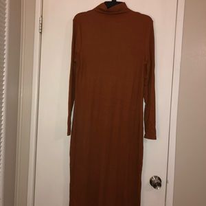 Long Sleeve Mock Neck Dress